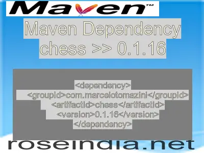 Maven dependency of chess version 0.1.16