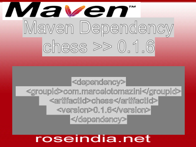 Maven dependency of chess version 0.1.6