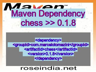 Maven dependency of chess version 0.1.8