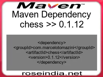 Maven dependency of chess version 0.1.12