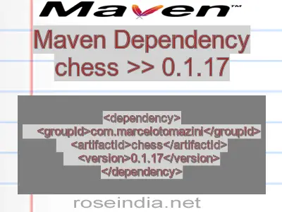 Maven dependency of chess version 0.1.17