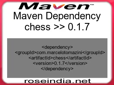 Maven dependency of chess version 0.1.7