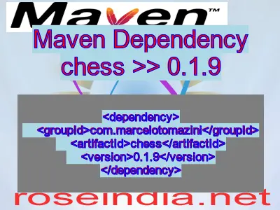 Maven dependency of chess version 0.1.9