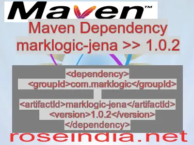 Maven dependency of marklogic-jena version 1.0.2