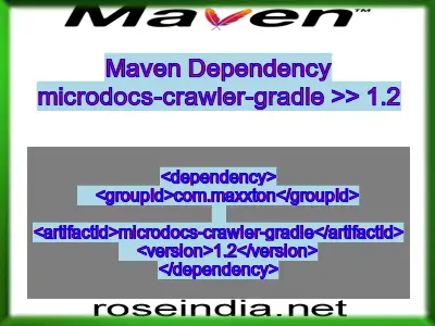 Maven dependency of microdocs-crawler-gradle version 1.2