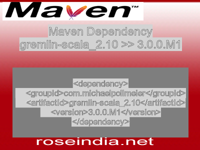 Maven dependency of gremlin-scala_2.10 version 3.0.0.M1