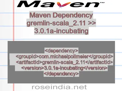 Maven dependency of gremlin-scala_2.11 version 3.0.1a-incubating