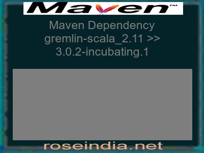Maven dependency of gremlin-scala_2.11 version 3.0.2-incubating.1