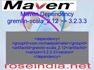Maven dependency of gremlin-scala_2.12 version 3.2.3.3
