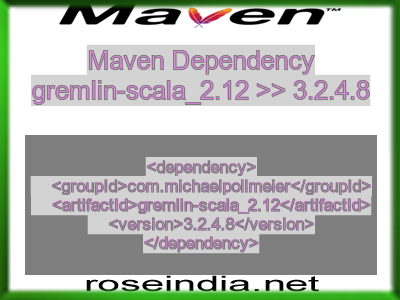 Maven dependency of gremlin-scala_2.12 version 3.2.4.8