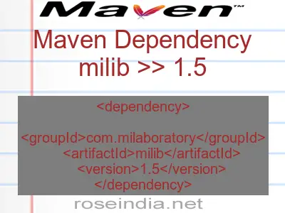 Maven dependency of milib version 1.5