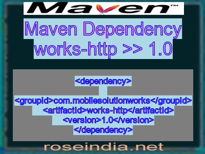 Maven dependency of works-http version 1.0