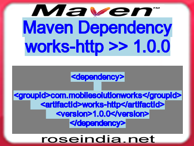 Maven dependency of works-http version 1.0.0