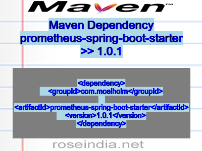 Maven dependency of prometheus-spring-boot-starter version 1.0.1
