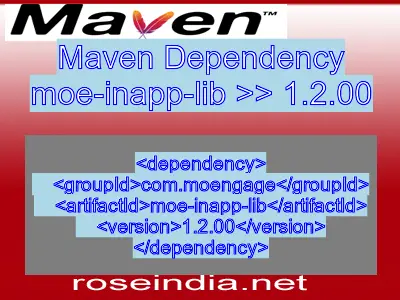 Maven dependency of moe-inapp-lib version 1.2.00