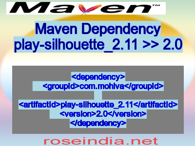 Maven dependency of play-silhouette_2.11 version 2.0