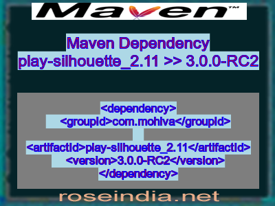 Maven dependency of play-silhouette_2.11 version 3.0.0-RC2