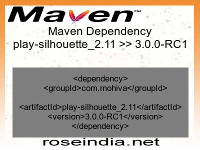 Maven dependency of play-silhouette_2.11 version 3.0.0-RC1