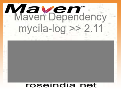 Maven dependency of mycila-log version 2.11