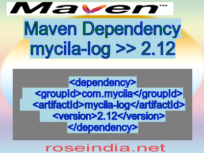 Maven dependency of mycila-log version 2.12