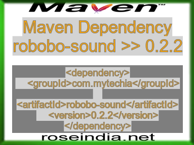 Maven dependency of robobo-sound version 0.2.2