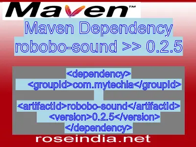 Maven dependency of robobo-sound version 0.2.5
