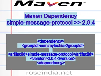 Maven dependency of simple-message-protocol version 2.0.4