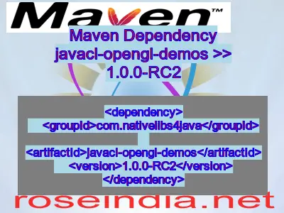 Maven dependency of javacl-opengl-demos version 1.0.0-RC2