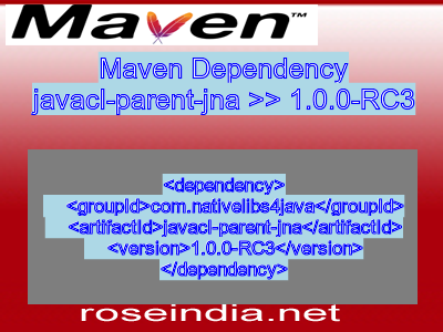 Maven dependency of javacl-parent-jna version 1.0.0-RC3