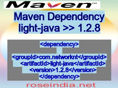 Maven dependency of light-java version 1.2.8