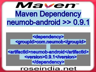 Maven dependency of neumob-android version 0.9.1