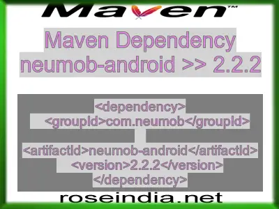 Maven dependency of neumob-android version 2.2.2