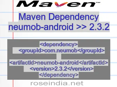 Maven dependency of neumob-android version 2.3.2