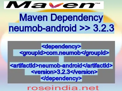 Maven dependency of neumob-android version 3.2.3