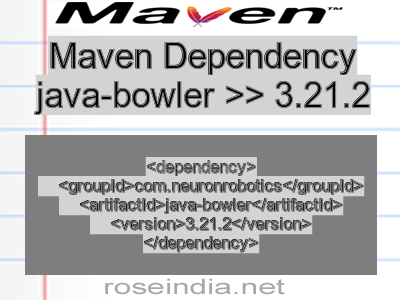Maven dependency of java-bowler version 3.21.2