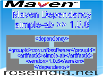 Maven dependency of simple-ab version 1.0.6