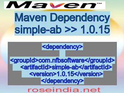 Maven dependency of simple-ab version 1.0.15