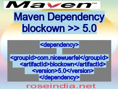 Maven dependency of blockown version 5.0