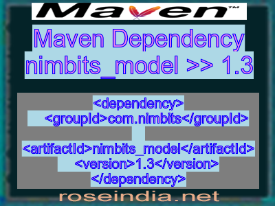 Maven dependency of nimbits_model version 1.3