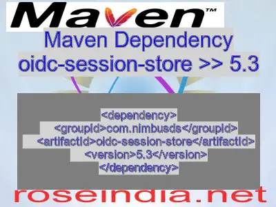 Maven dependency of oidc-session-store version 5.3