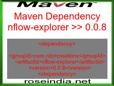 Maven dependency of nflow-explorer version 0.0.8