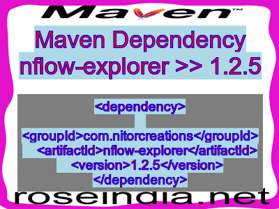 Maven dependency of nflow-explorer version 1.2.5