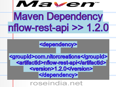 Maven dependency of nflow-rest-api version 1.2.0