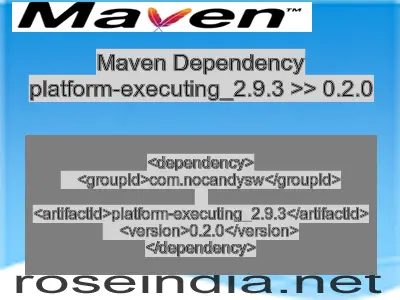 Maven dependency of platform-executing_2.9.3 version 0.2.0