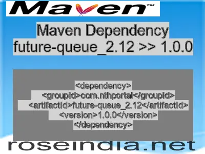 Maven dependency of future-queue_2.12 version 1.0.0