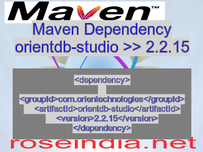 Maven dependency of orientdb-studio version 2.2.15