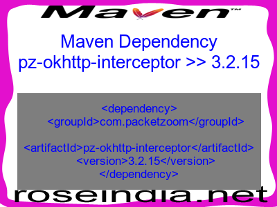 Maven dependency of pz-okhttp-interceptor version 3.2.15