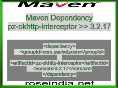 Maven dependency of pz-okhttp-interceptor version 3.2.17