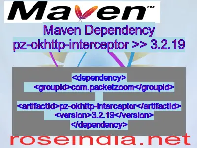 Maven dependency of pz-okhttp-interceptor version 3.2.19