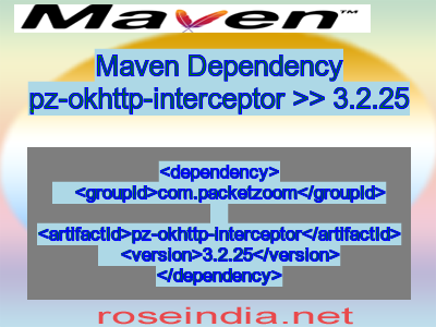 Maven dependency of pz-okhttp-interceptor version 3.2.25